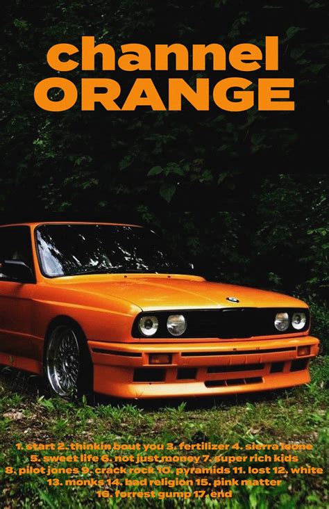 Frank Ocean Poster, Frank Ocean Channel Orange Poster, 